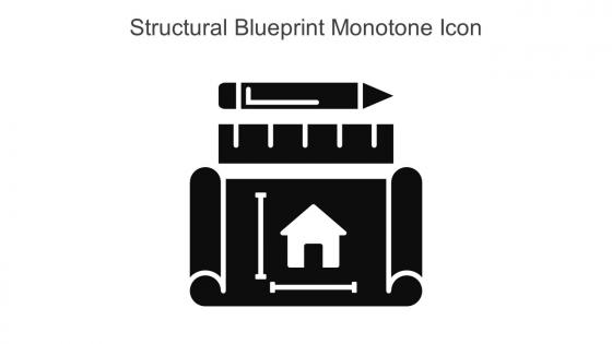 Structural Blueprint Monotone Icon In Powerpoint Pptx Png And Editable Eps Format