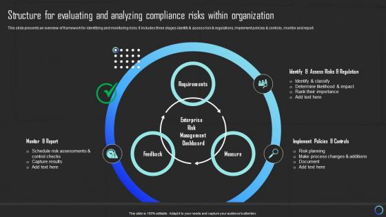 Structure For Evaluating And Analyzing Compliance Risks Mitigating Risks And Building Trust Strategy SS