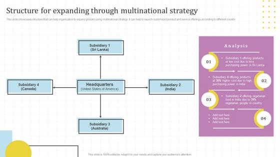 Structure For Expanding Through Global Market Assessment And Entry Strategy For Business Expansion