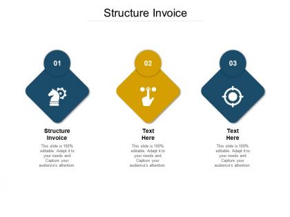 Structure invoice ppt powerpoint presentation professional topics cpb