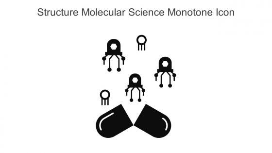 Structure Molecular Science Monotone Icon In Powerpoint Pptx Png And Editable Eps Format