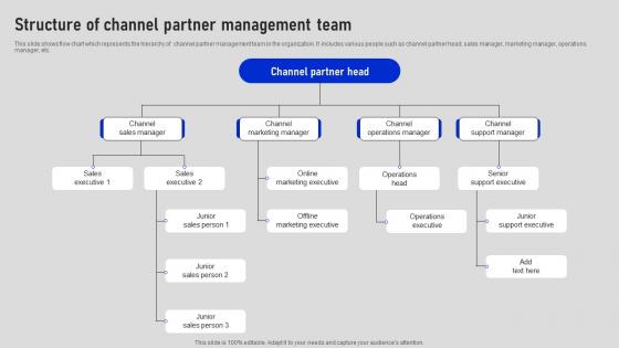 Structure Of Channel Partner Management Team Collaborative Sales Plan To Increase Strategy SS V