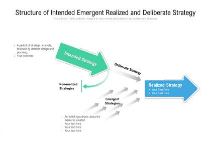 Structure of intended emergent realized and deliberate strategy