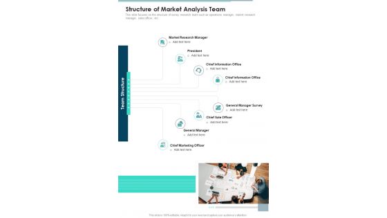 Structure Of Market Analysis Team One Pager Sample Example Document