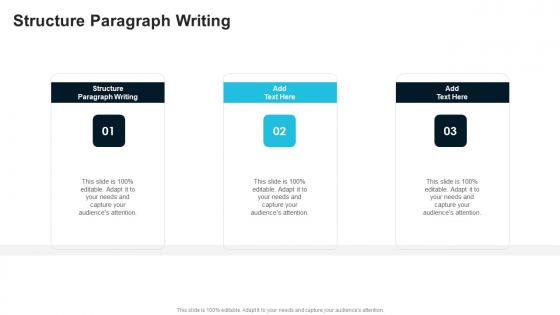 Structure Paragraph Writing In Powerpoint And Google Slides Cpb