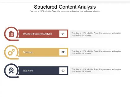 Structured content analysis ppt powerpoint presentation file formats cpb