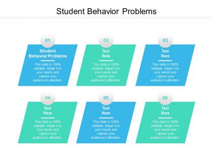Student behavior problems ppt powerpoint presentation infographics example file cpb