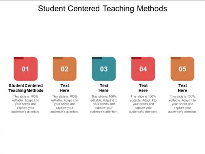 Student centered teaching methods ppt powerpoint presentation professional graphics example cpb