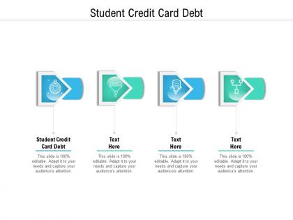 Student credit card debt ppt powerpoint presentation inspiration themes cpb