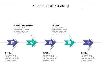 Student loan servicing ppt powerpoint presentation file infographic template cpb