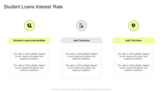 Student Loans Interest Rate In Powerpoint And Google Slides Cpb
