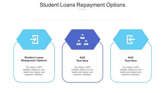 Student Loans Repayment Options Ppt Powerpoint Presentation Icon Deck Cpb