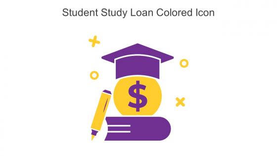 Student Study Loan Colored Icon In Powerpoint Pptx Png And Editable Eps Format