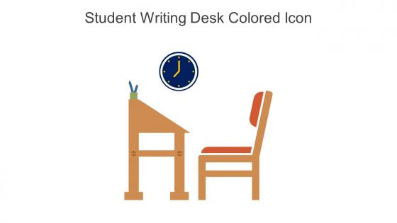 Student Writing Desk Colored Icon In Powerpoint Pptx Png And Editable Eps Format
