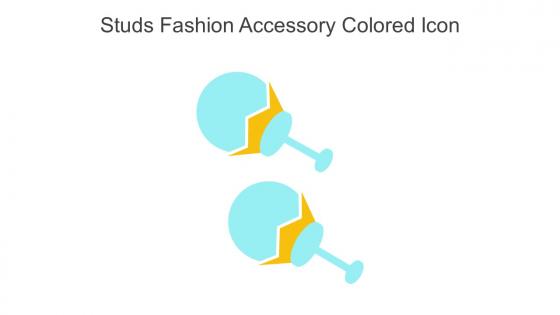 Studs Fashion Accessory Colored Icon In Powerpoint Pptx Png And Editable Eps Format