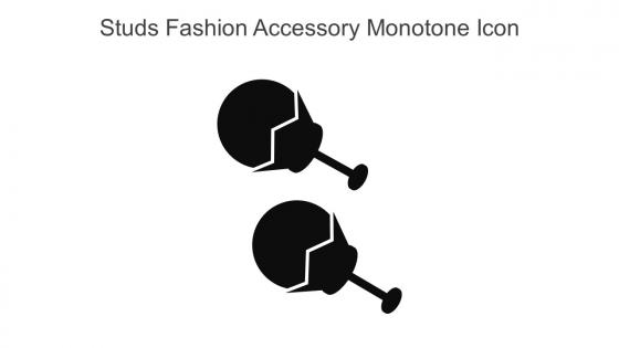 Studs Fashion Accessory Monotone Icon In Powerpoint Pptx Png And Editable Eps Format