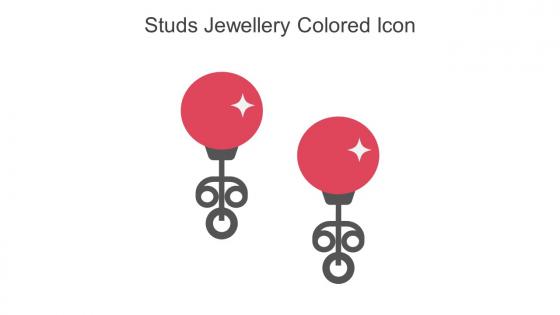 Studs Jewellery Colored Icon In Powerpoint Pptx Png And Editable Eps Format