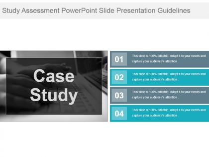 Study assessment powerpoint slide presentation guidelines