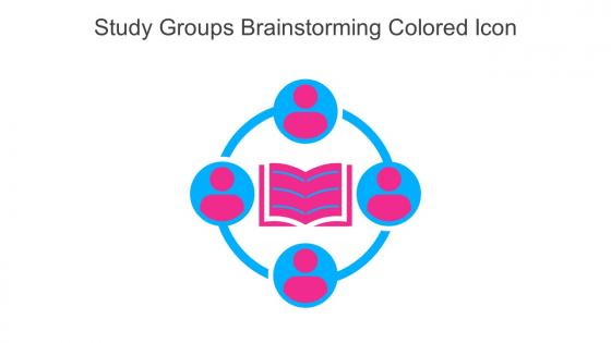 Study Groups Brainstorming Colored Icon In Powerpoint Pptx Png And Editable Eps Format