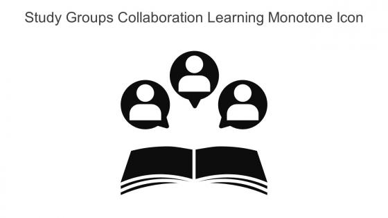 Study Groups Collaboration Learning Monotone Icon In Powerpoint Pptx Png And Editable Eps Format