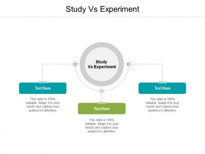 Study vs experiment ppt powerpoint presentation model infographics cpb