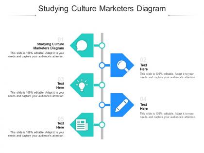 Studying culture marketers diagram ppt powerpoint presentation pictures example cpb