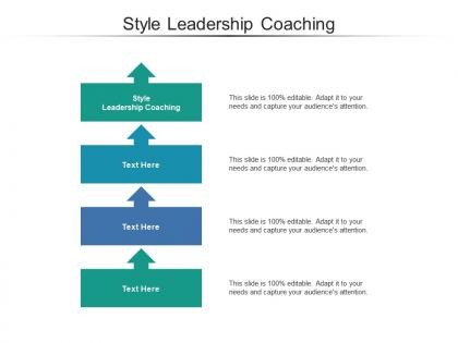 Style leadership coaching ppt powerpoint presentation icon portrait cpb