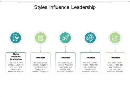 Styles influence leadership ppt powerpoint presentation icon graphics download cpb