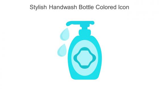 Stylish Handwash Bottle Colored Icon In Powerpoint Pptx Png And Editable Eps Format