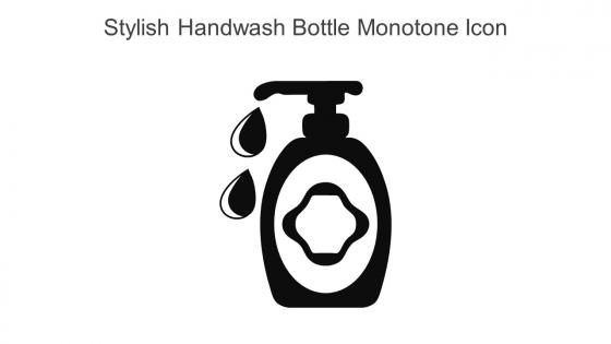 Stylish Handwash Bottle Monotone Icon In Powerpoint Pptx Png And Editable Eps Format