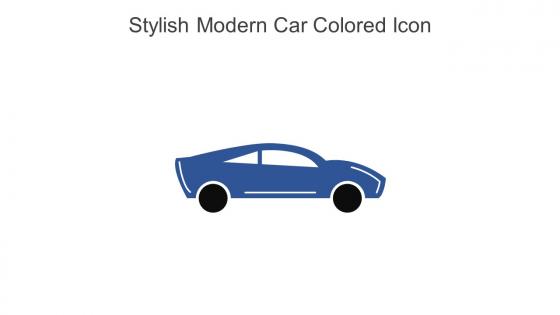 Stylish Modern Car Colored Icon In Powerpoint Pptx Png And Editable Eps Format