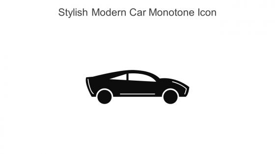Stylish Modern Car Monotone Icon In Powerpoint Pptx Png And Editable Eps Format