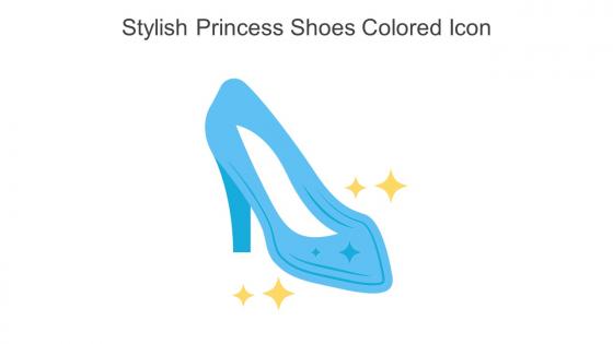 Stylish Princess Shoes Colored Icon In Powerpoint Pptx Png And Editable Eps Format