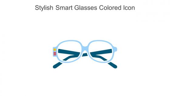 Stylish Smart Glasses Colored Icon In Powerpoint Pptx Png And Editable Eps Format