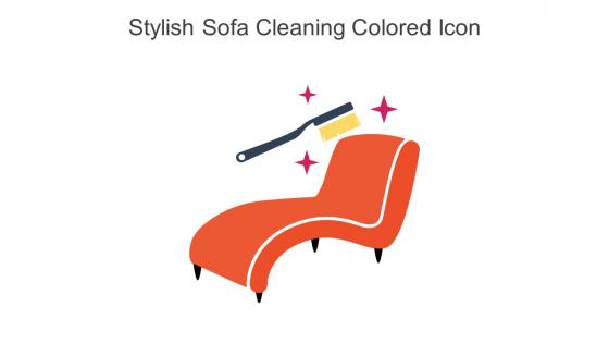 Stylish Sofa Cleaning Colored Icon In Powerpoint Pptx Png And Editable Eps Format