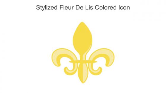 Stylized Fleur De Lis Colored Icon In Powerpoint Pptx Png And Editable Eps Format