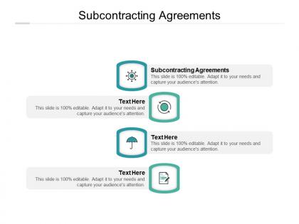 Subcontracting agreements ppt powerpoint presentation infographic template examples cpb