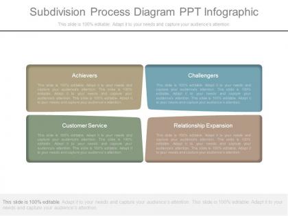 Subdivision process diagram ppt infographic