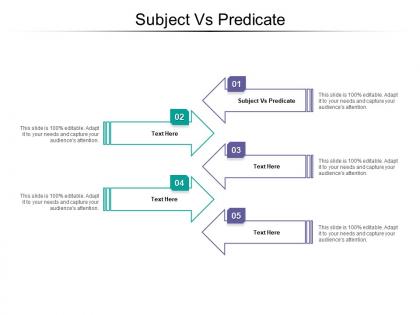 Subject vs predicate ppt powerpoint presentation slides guidelines cpb