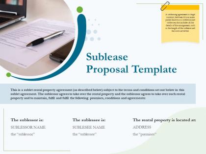 Sublease proposal template r295 ppt powerpoint presentation gallery gridlines