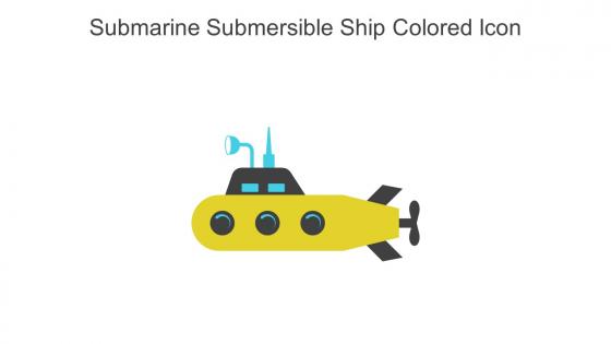 Submarine Submersible Ship Colored Icon In Powerpoint Pptx Png And Editable Eps Format