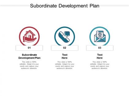 Subordinate development plan ppt powerpoint presentation styles templates cpb