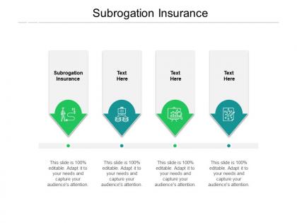 Subrogation insurance ppt powerpoint presentation inspiration design ideas cpb