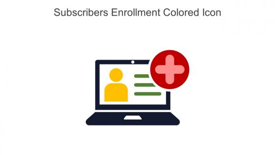 Subscribers Enrollment Colored Icon In Powerpoint Pptx Png And Editable Eps Format