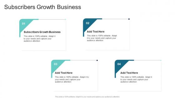Subscribers Growth Business In Powerpoint And Google Slides Cpb