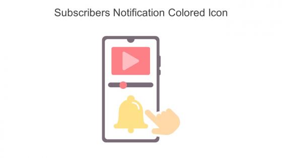 Subscribers Notification Colored Icon In Powerpoint Pptx Png And Editable Eps Format