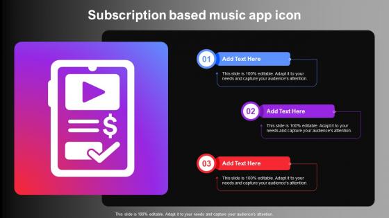 Subscription Based Music App Icon
