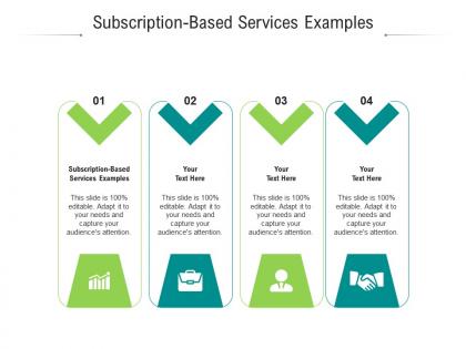 Subscription based services examples ppt powerpoint presentation gallery file formats cpb