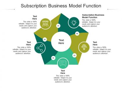 Subscription business model function ppt powerpoint presentation infographics show cpb