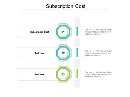 Subscription cost ppt powerpoint presentation infographics slide portrait cpb